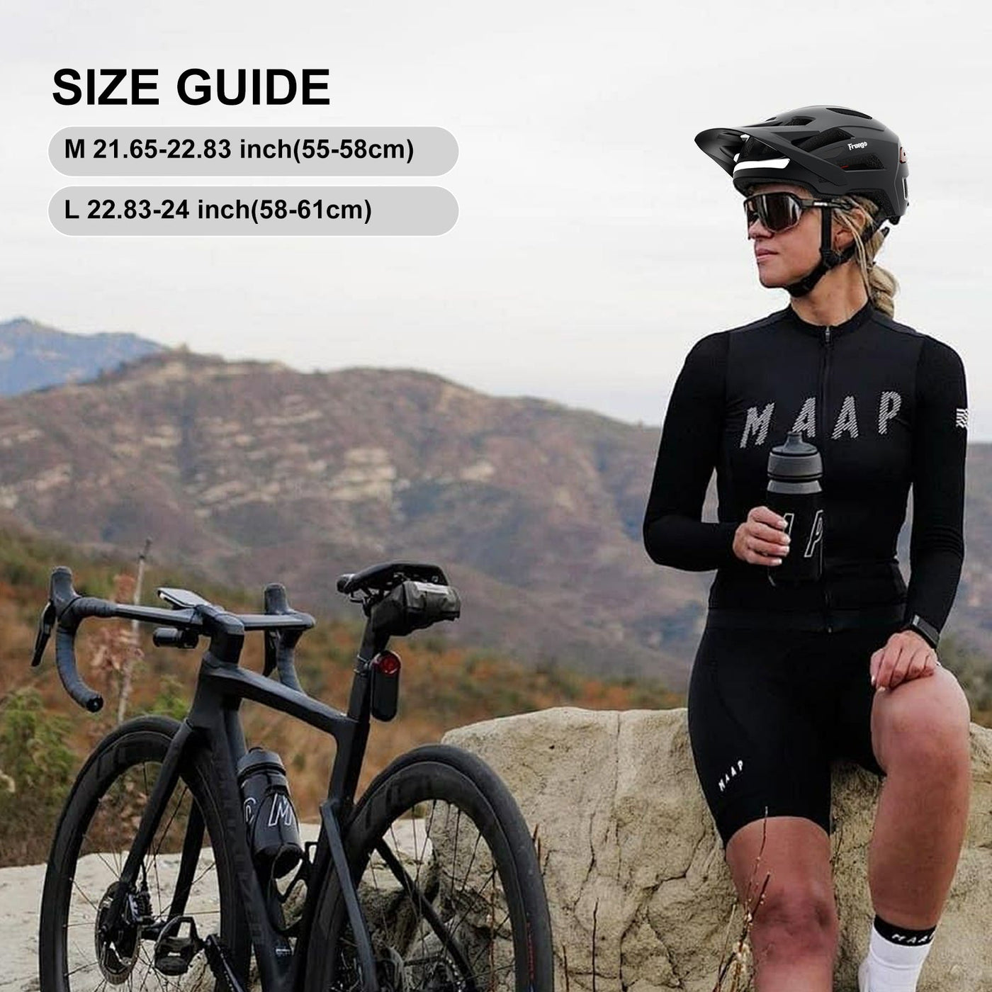 Freego Smart Bike Helmet with LED Signals & Remote Control for Adults