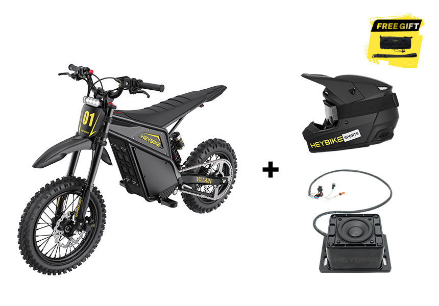 Heybike Electric Dirt Bike Ride-Ready Bundle