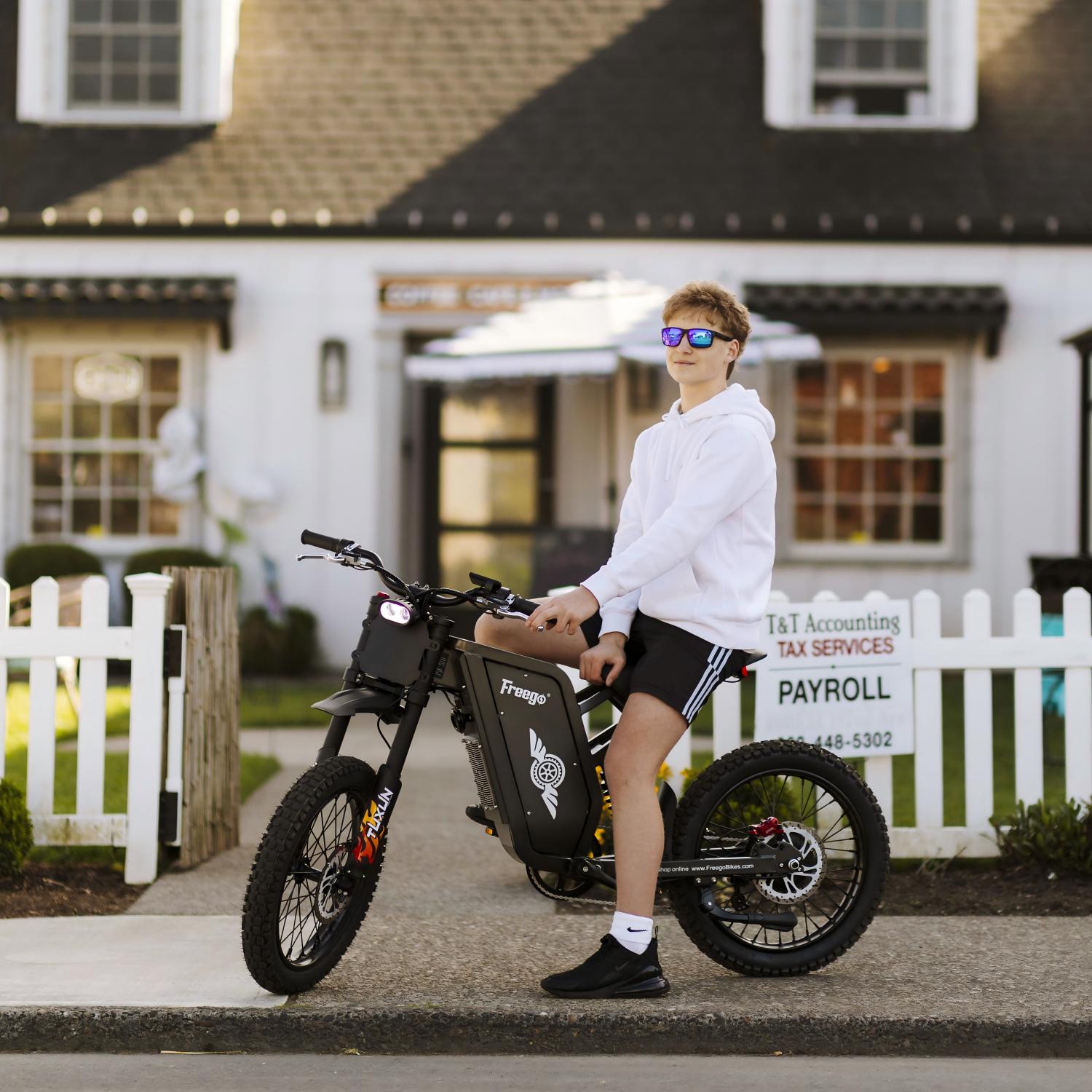 Freego X1 Series Agile All-Terrain Electric Dirt Bikes with Pedals