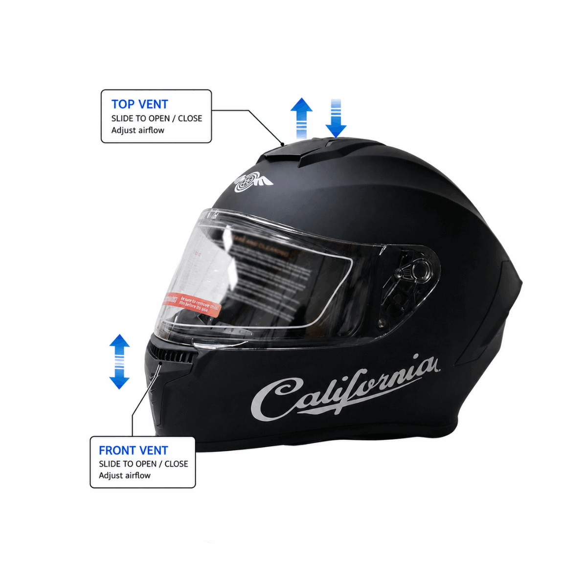 Freego Custom AeroFlow Full-Face Helmet – DOT Certified