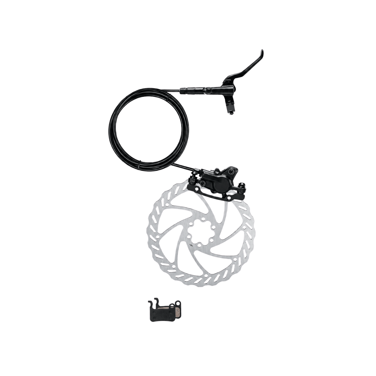 Freego eBike Hydraulic Disc Brake Set (Lever + Caliper + Disc + 2 Pads)