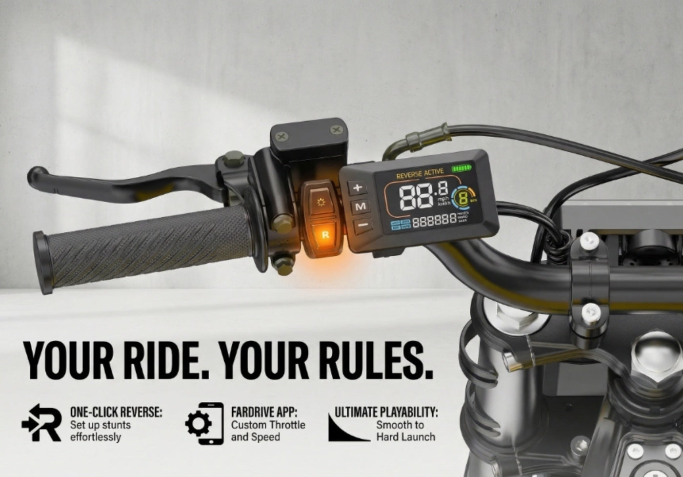 Heybike Electric Dirt Bike Ride-Ready Bundle